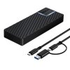 MOKiN USB4 40Gb/s M.2 NVMe SSD ház (fekete)