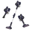 TASVAC N7 Cordless Vacuum Cleaner, 14kPa Suction, 180° Foldable Rod, 2200mAh Rechargeable Battery, LED Headlight, Blue
