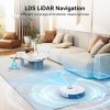 Tesvor S8 Pro 2 in 1 Robot Vacuum Cleaner with Wiping Function, 6000Pa Suction, LiDAR Navigation, 240min Running Time, APP/Alexa Control