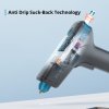 Tilswall W102 4V Motor Driven Hot Glue Gun, 15s Fast Preheating, LED Light, Type-C Rechargeable, 40-60min Run Time