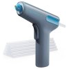 Tilswall W102 4V Motor Driven Hot Glue Gun, 15s Fast Preheating, LED Light, Type-C Rechargeable, 40-60min Run Time