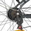 Touroll J1 ST 27.5 inch Trekking Bike with 250W Motor, 36V 15.6Ah Battery, Max 100km Range, 1.8" LCD Display Shimano 7-Speed Disc Brake - Black