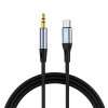 113523 vipfan l06 kabel usb c na mini jack 3 5 mm aux 1 m sivy