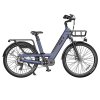 Vitilan L5 Electric Bike, 500W Motor, 48V 15Ah Battery, 26*2.4-inch Tire, 40km/h Max Speed, 105km Range, Hydraulic Disc Brakes, Adjustable Spring Suspension Fork, Shimano 7-speed, Intelligent Color Display - Blue