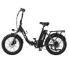 Vitilan U3 Electric Bike, 750W Motor, 48V 13AH Battery, 20*4.0-inch Tires, 45km/h Max Speed, 65km Max Range, Mechanical Disc Brake, Suspension Front Fork, Shimano 7 Speed, LCD Display - Black
