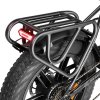 Vitilan V3 Electric Bike, 20*4'' Fat Tires 750W Brushless Motor 48V 13Ah Battery 70km Range Disc Brakes Shimano 7 Speed LCD Display - Black
