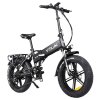 Vitilan V3 Electric Bike, 20*4'' Fat Tires 750W Brushless Motor 48V 13Ah Battery 70km Range Disc Brakes Shimano 7 Speed LCD Display - Black