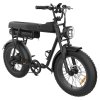 YAMALI FXH-006 Electric Bike, 350W Motor, 48V 18Ah Battery, 20*4'' Fat Tires, 40km/h Max Speed, 50km Range, Shimano 7 Speed, Front & Rear Mechanical Disc Brakes, Shimano 7 Speed, LCD Display - Black