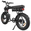 YAMALI FXH-006 Electric Bike, 350W Motor, 48V 18Ah Battery, 20*4'' Fat Tires, 40km/h Max Speed, 50km Range, Shimano 7 Speed, Front & Rear Mechanical Disc Brakes, Shimano 7 Speed, LCD Display - Black