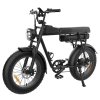 YAMALI FXH-006 Electric Bike, 350W Motor, 48V 18Ah Battery, 20*4'' Fat Tires, 40km/h Max Speed, 50km Range, Shimano 7 Speed, Front & Rear Mechanical Disc Brakes, Shimano 7 Speed, LCD Display - Black