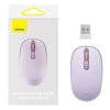 Baseus F01B hárommódusú 2.4G BT 5.0 1600 DPI vezeték nélküli egér (lila)