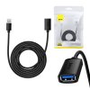 Baseus USB 3.0 hosszabbító kábel apa - anya, AirJoy sorozat, 3 m (fekete)