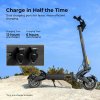 Ausom F1 Max Electric Scooter, 2*1400W Motor, 60V 20.8Ah Battery, 10 inch Tires, 72km/h Max Speed, 100km Max Range, Front & Rear Hydraulic Disc Brakes, NFC& Passcode Lock