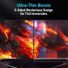 FYHXele FY24FHR 24 inch Gaming Monitor, 1920*1080 16:9 IPS Screen, 180Hz Refresh Rate, 1ms (MPRT) Response Time, 99% sRGB, AMD FreeSync & Adaptive-Sync, HDR10, 178° Viewing Angle, 75*75mm VESA Mountable