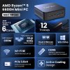 MINIX NGC NR660 Mini PC, AMD Ryzen 5 6600H Cores Max 4.5GHz, 16GB RAM 512GB SSD, HDMI+DP+USB-C 4K@60Hz Triple Display, WiFi 6E Bluetooth 5.2, 3*USB 3.2 ,1*USB 2.0, 2*2.5G RJ45, 1*3.5mm Audio Jack, with VESA Mount
