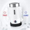 HiBREW M1A 450W Milk Frother Foaming Machine, Chocolate Mixer Cold/Hot Latte Cappuccino, Fully Auto Milk Warmer - Black