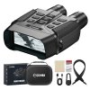 CIGMAN CNV01 Night Vision Binocular, 3.99" Large Screen, Up to 18H 5000mAh Battery, f/1.0 Large Aperture, 32GB Memory Card, 5X Zoom, Flashlight, Compass