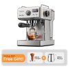 HiBREW H10A Semi Automatic Espresso Coffee Machine Combo G2 Coffee Grinder