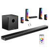 Ultimea Apollo S90 9.1 Channel Soundbar, Dolby Atmos, 470W Peak Power, RGB Lighting, App Control, 121 Preset EQ Matrices, Bluetooth 5.3, Detachable Design