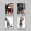 HiBREW H4D 2-in-1 Portable Espresso Maker, Manual Hand Press for Coffee Capsules & Grounds, Hot/Cold Coffee Machine for Travel & Home Use