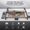 ATOMSTACK X70 Max 70W Laser Engraver, 0.02mm Accuracy, Auto Focus, 800x850mm