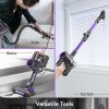 POWEART N700 Cordless Stick Vacuum, 30kPa Powerful Suction, 45min Runtime, LED Floor Brush