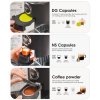 HiBREW H3C 3-in-1 Capsule Coffee Machine, 20Bar Pump, Hot/Cold Brew, 7-Temp Control, 1.4L Water Tank, for DG/NS Capsules & Ground Coffee - Black