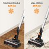 INSE S600 Cordless Stick Vacuum, 25kPa Suction, 40min Runtime, LED Light