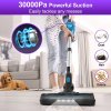 INSE S62 Cordless Stick Vacuum, 30kPa 300W Suction, 45min Runttime, LED Light