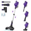 INSE S62 Cordless Stick Vacuum, 30kPa 300W Suction, 45min Runttime, LED Light