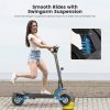 Ausom L1 Electric Scooter, 800W Motor, 48V 15.6Ah Battery, 10 inch Tires, 45km/h Max Speed, 70km Range, Front & Rear Disc Brakes, Dual Swingarm Suspension, NFC & Passcode Lock