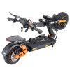 TWOFISH V5 MAX Electric Scooter with Seat, 800W Motor, 48V 18Ah Battery, Front 11 inch & Rear 10 inch Tires, 45km/h Max Speed, 45km Range, Front & Rear Disc Brake, Front & Rear Dual Suspension, LCD Display