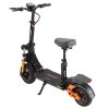TWOFISH V5 MAX Electric Scooter with Seat, 800W Motor, 48V 18Ah Battery, Front 11 inch & Rear 10 inch Tires, 45km/h Max Speed, 45km Range, Front & Rear Disc Brake, Front & Rear Dual Suspension, LCD Display