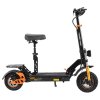 TWOFISH V5 MAX Electric Scooter with Seat, 800W Motor, 48V 18Ah Battery, Front 11 inch & Rear 10 inch Tires, 45km/h Max Speed, 45km Range, Front & Rear Disc Brake, Front & Rear Dual Suspension, LCD Display