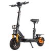 TWOFISH V5 MAX Electric Scooter with Seat, 800W Motor, 48V 18Ah Battery, Front 11 inch & Rear 10 inch Tires, 45km/h Max Speed, 45km Range, Front & Rear Disc Brake, Front & Rear Dual Suspension, LCD Display