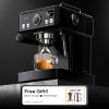HiBREW H10A Semi Automatic Espresso Coffee Machine, 20Bar, Cold/Hot Coffee Maker - Adamantine Black