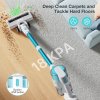 MOOSOO S6 Cordless Stick Vacuum Cleaner, 18kPa Strong Suction, 40min Runtime, 1L Dust Cup, Type-C Charging, 5-Stage HEPA Filtration