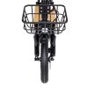 KuKirin C1 Pro Electric Scooter, 500W Motor, 48V 26Ah Battery, 14-inch Pneumatic Tire, Max 100km Range, One-click Folding, Rear Seat & Front Storage Basket, Solid wood pedal, Rearview Mirror Turn signal light - Black