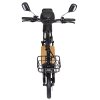 KuKirin C1 Pro Electric Scooter, 500W Motor, 48V 26Ah Battery, 14-inch Pneumatic Tire, Max 100km Range, One-click Folding, Rear Seat & Front Storage Basket, Solid wood pedal, Rearview Mirror Turn signal light - Black