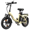 ESKUTE D100 Folding Electric Bike, 250W Motor, 36V 13Ah Battery, 25km/h Max Speed, 100km Range, 16 inch Tires, Mechanical Disc Brakes, LCD Display - Off-white