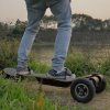 SYL-08 V3 Version Electric Off Road Skateboard With Remote Control 1450W Motor up to 38km/h 10Ah Battery Maple Plank 8 inch Wheel Max load 130kg Left Foot Front Regular Stance - Black