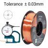 ERYONE Ultra Silk PLA Filament for 3D Printer 1.75mm Tolerance 0.03 mm, 1kg (2.2LBS) / Spool - Copper