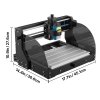 Cnc gravírovací stroj 300×180×45 mm, 3 osi, 15 W grbl, offline ovládač