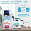 Destilátor vody 4L, 1L/h, stolný, časovač a teplotný displej, biely