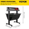 Rezací vinylový plotter 870 mm, led displej, optické vedenie, stojan