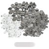 Sada 500 dielov na odznaky 1 inch (25 mm): kovový vrch, plastové telo