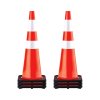 Dopravné kužele 6 ks 36" oranžové s čiernym dnom a reflexným pásom