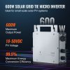 Mikroinverter na sieť 600W, IP67, DC18-50V, Wi-Fi s aplikáciou