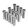 Sada r8 presných collet 13 ks 1/8"–7/8" tir 0.0012"/30μm s 13 púzdrami