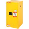 Skriňa na horľavé kvapaliny 60 l 46×46×90 cm oceľ, 2 police, žltá